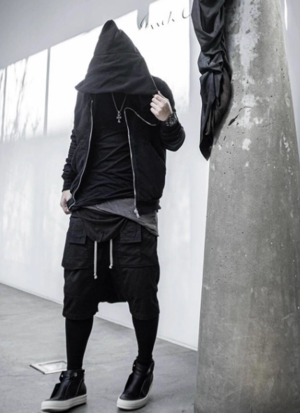 Rick Owens Drkshdw Black Mountain ZipUp Hoodie