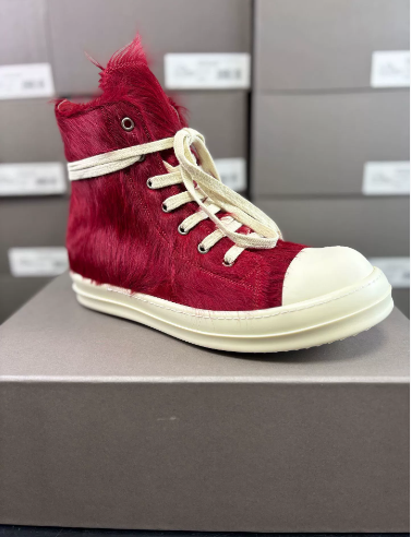 Rick Owens DRKSHDW Pony Hair High Top