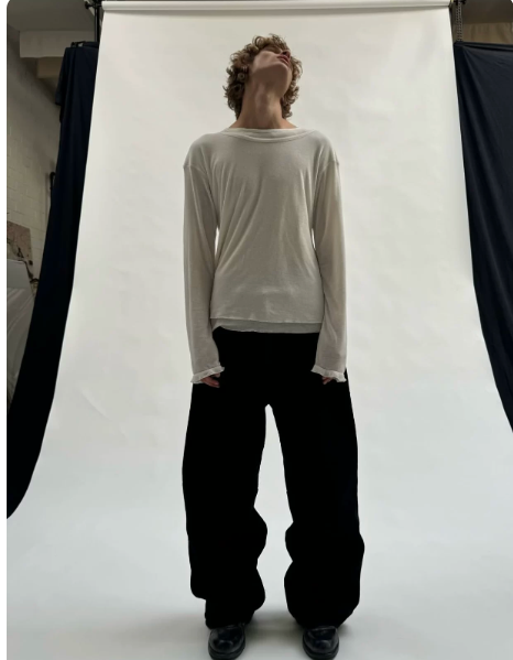 NoFaithStudios Buttoned Fitted Crew Neck Tshirt